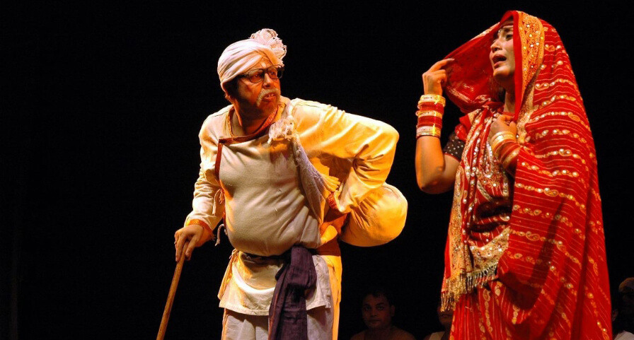 Bidesia Theatre performance in Bihar